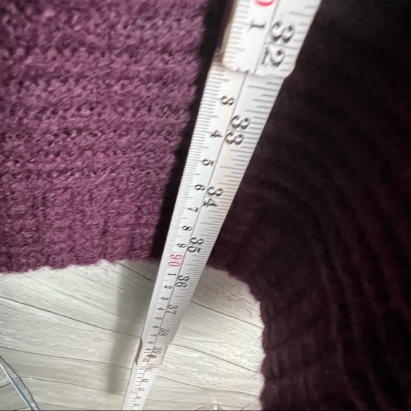 Terra & Sky Burgundy cardigan 3x - Picture 7 of 8